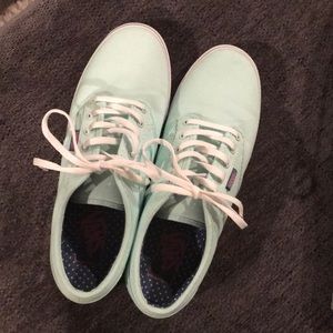 BRAND NEW NEVER WORN!! Women’s mint colored vans